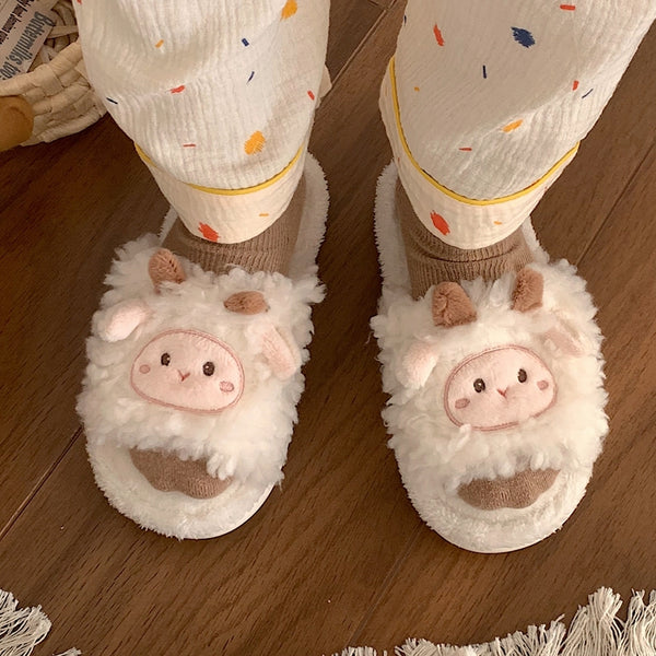 Fluffy discount sheep slippers