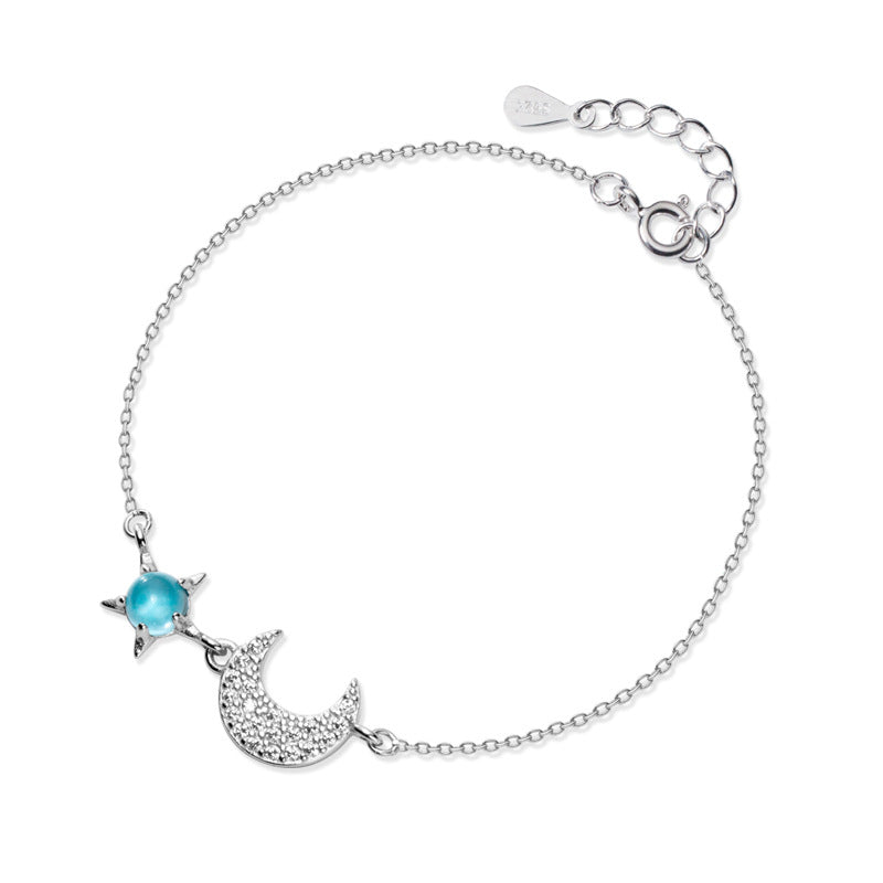 925 Sterling Silver Star&Moon Bracelet