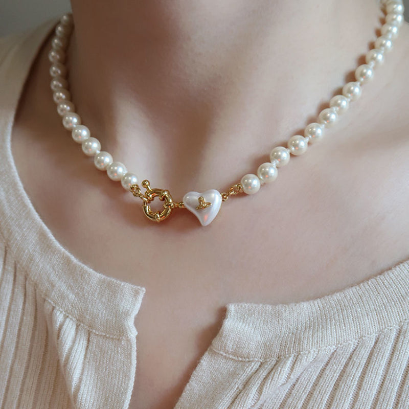 French Love Pearl Necklace