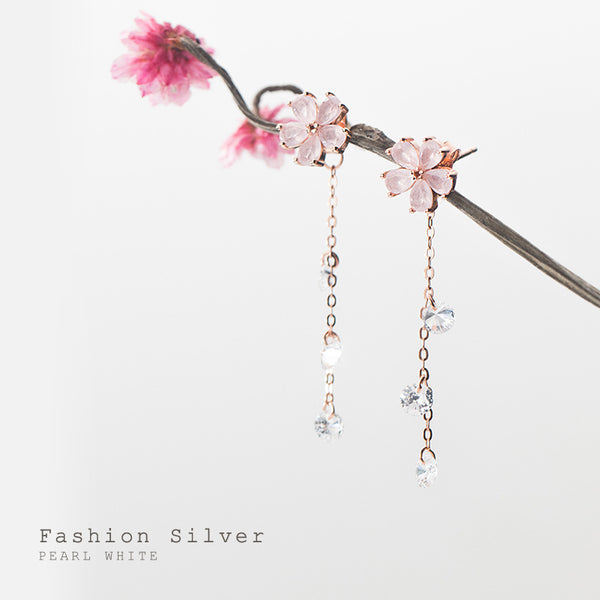 925 Silver Flower  Earrings