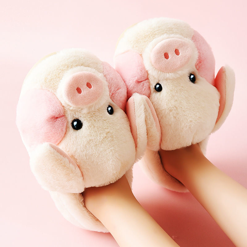Pig Fluffy Slippers