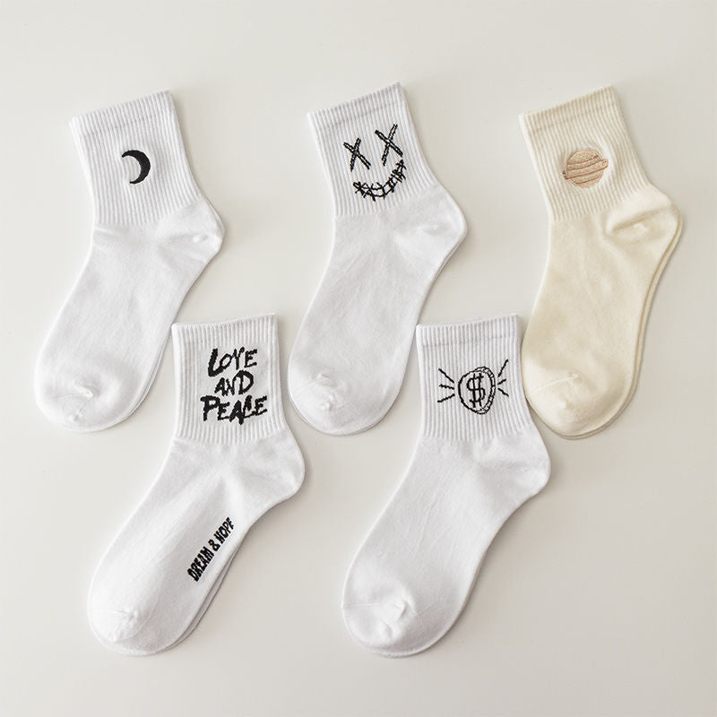 Moon Socks, 5-Pair Pack