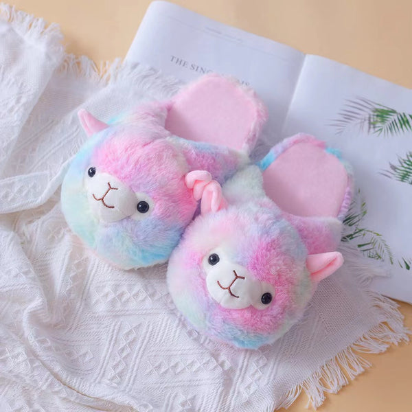 Cute alpaca online slippers