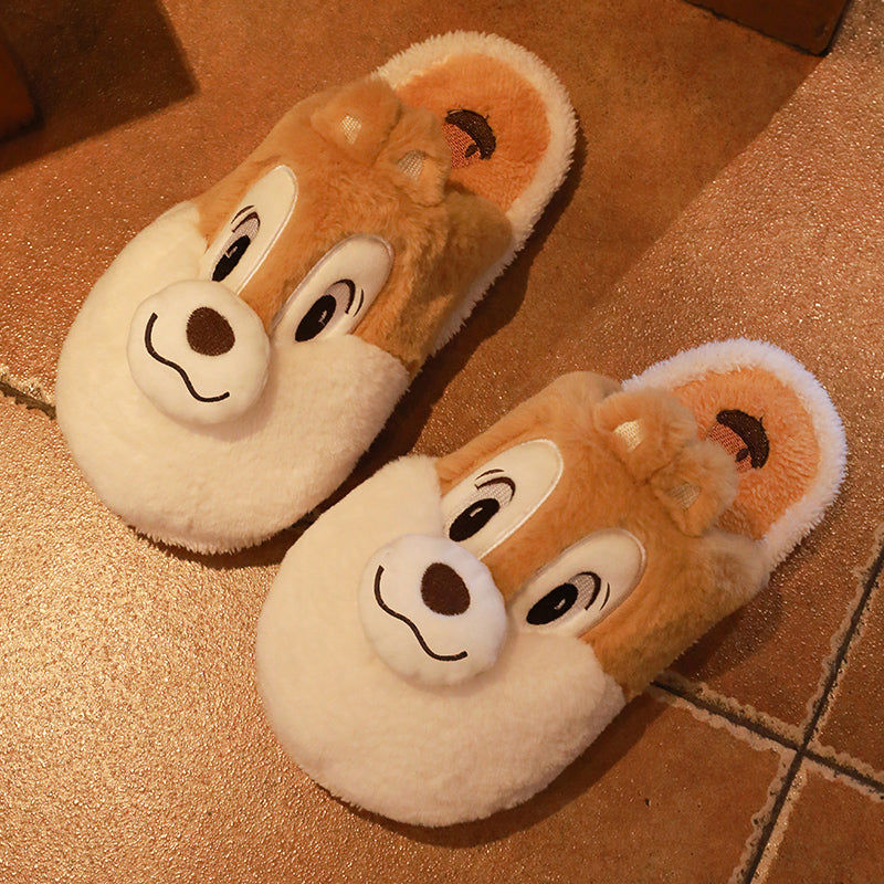 Squirrel Fluffy Slippers