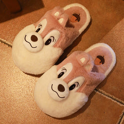 Squirrel Fluffy Slippers