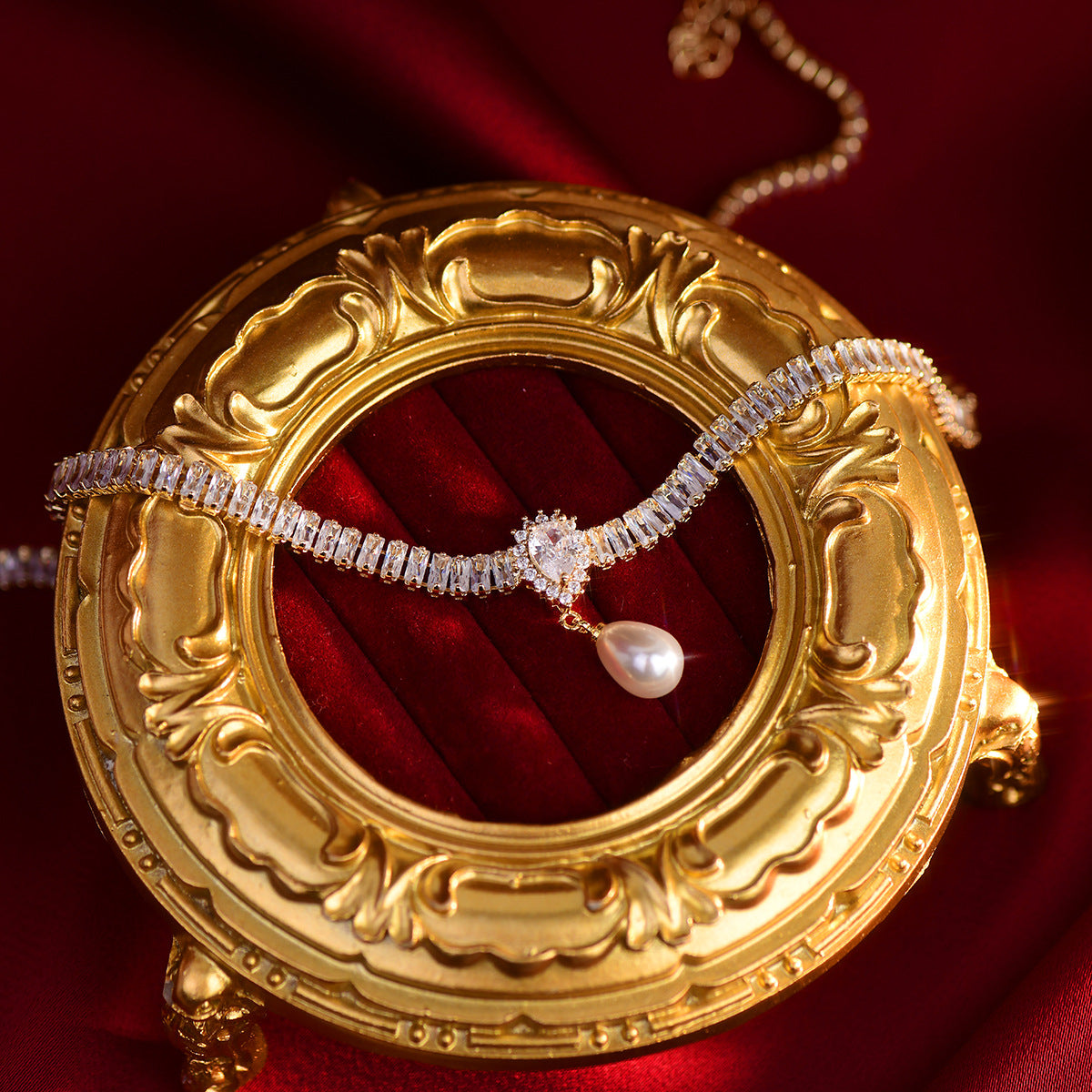 Baroque Drop Pearl Necklace