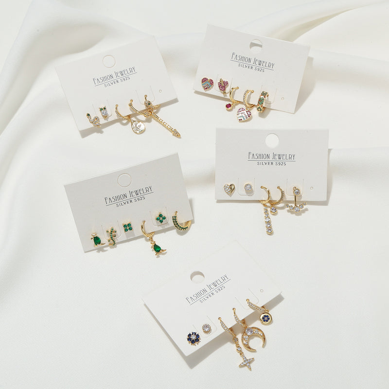 Assorted Earrings, 5 Pieces