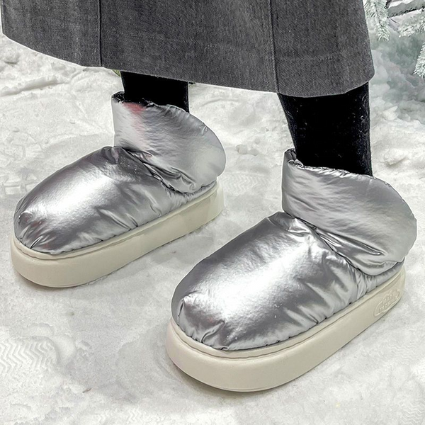 Fashion fleece rainproof cotton shoes