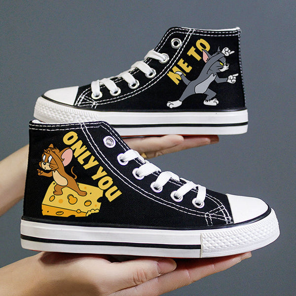 Tom and Jerry Handpainted Shoes
