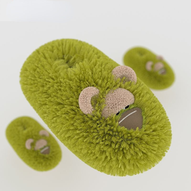 Cute Monkey Fluffy Slippers