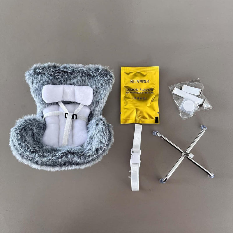 Car Seat for Dolls with Soft Furry Cushion