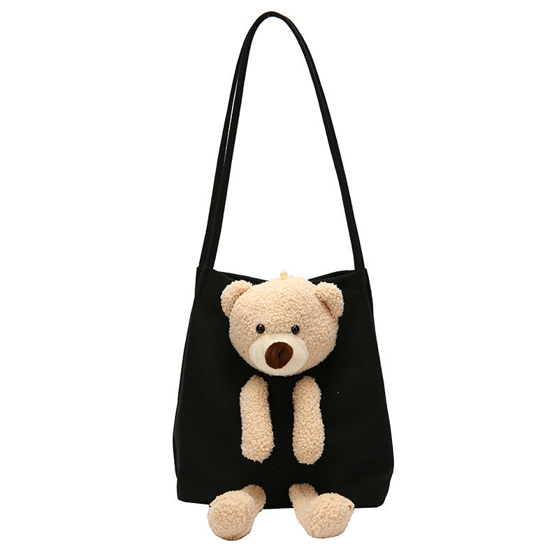 Adorable Bear Canvas Tote Bag