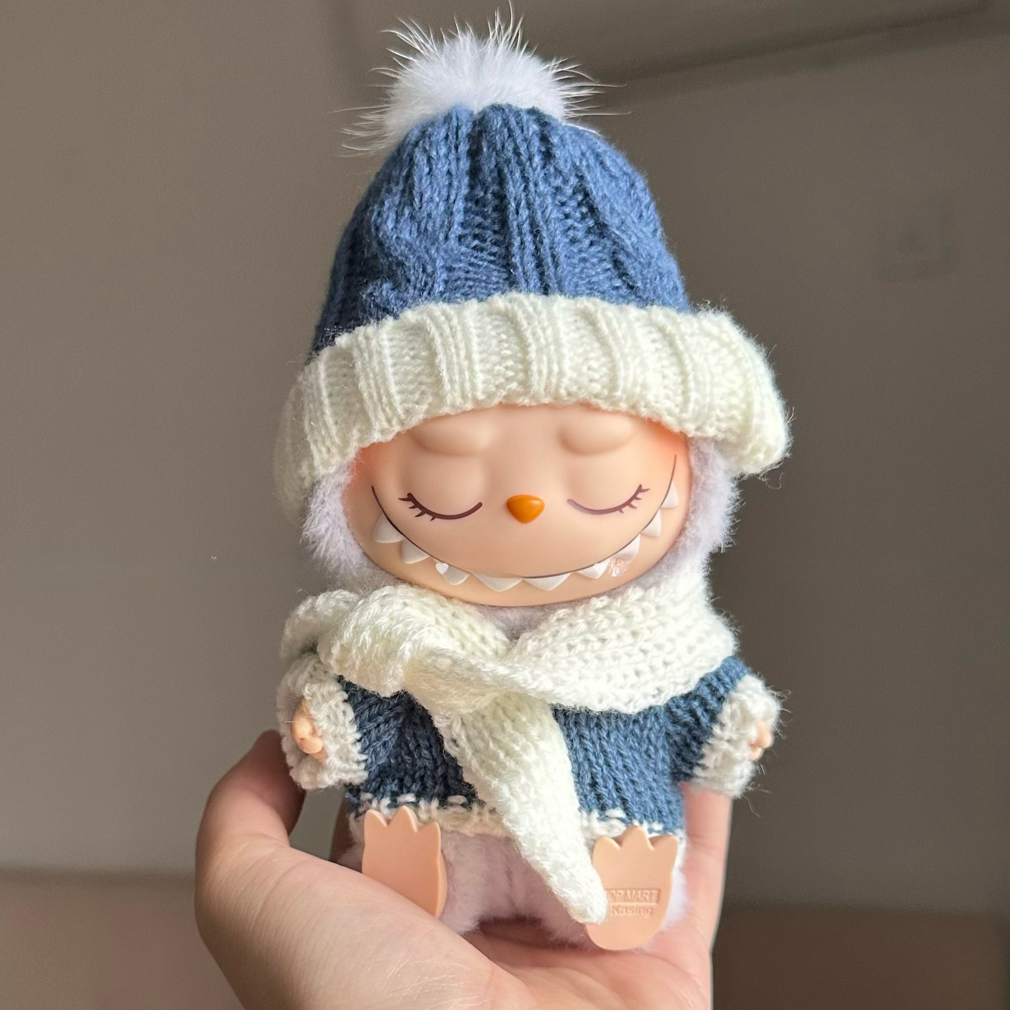 Hand-Knitted Sweater Outfit Set (No Doll)