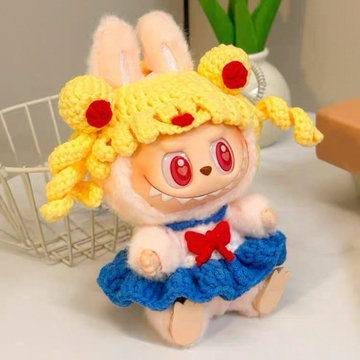 Handmade Crochet Sailor Moon-Inspired Doll Outfit (No Doll)