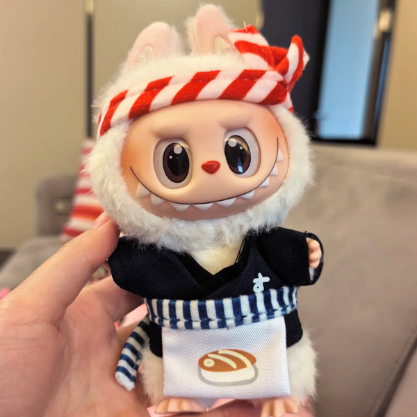 Sushi Chef Outfit Set for Dolls (No Doll)