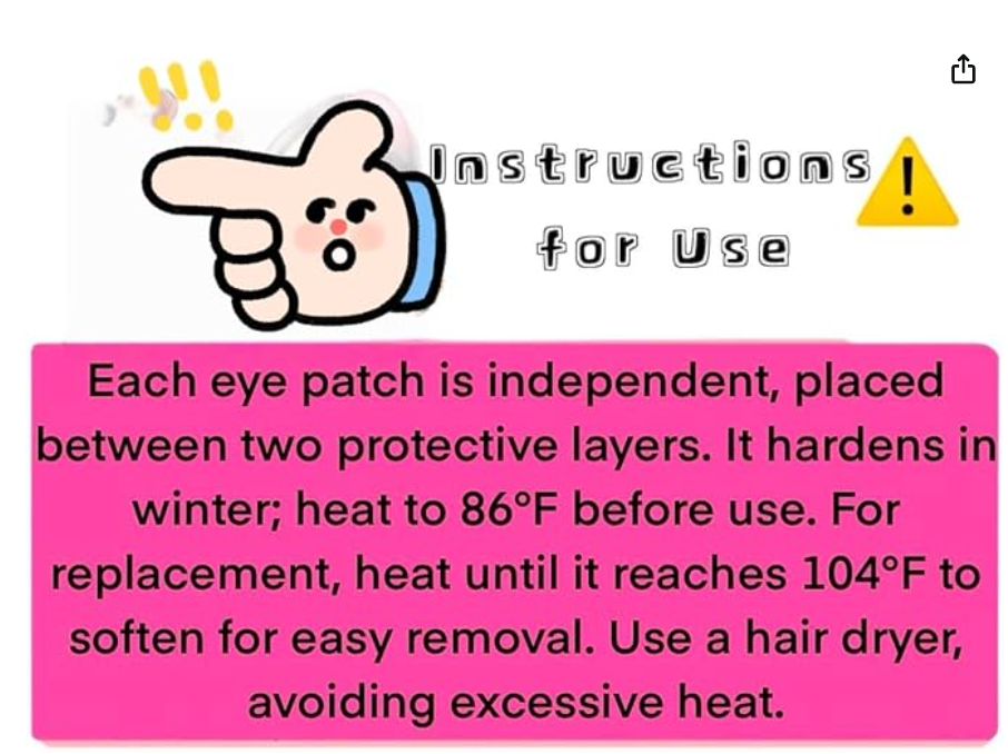 Decorative Eye Stickers for Dolls