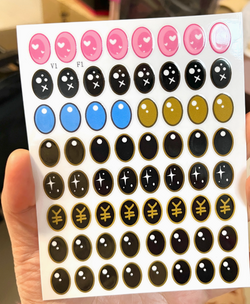 Decorative Eye Stickers for Dolls