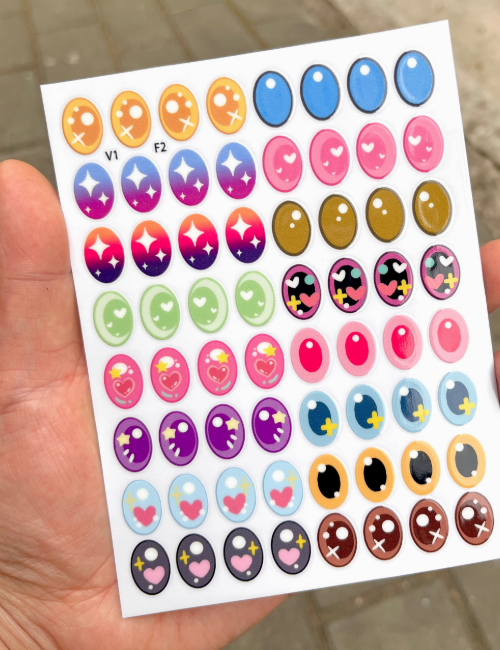 Decorative Eye Stickers for Dolls