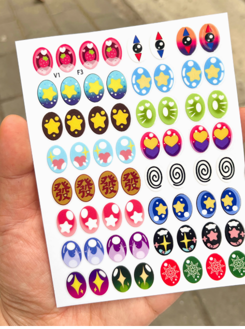 Decorative Eye Stickers for Dolls