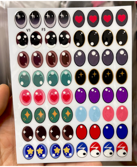 Decorative Eye Stickers for Dolls