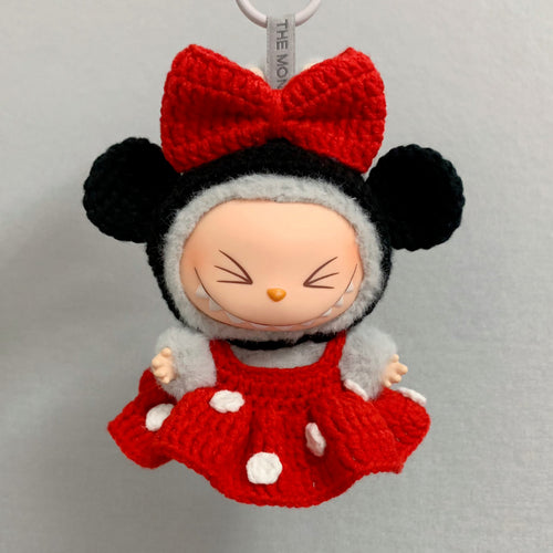 Red Polka Dot Dress & Mouse Ears Hat (No Doll)