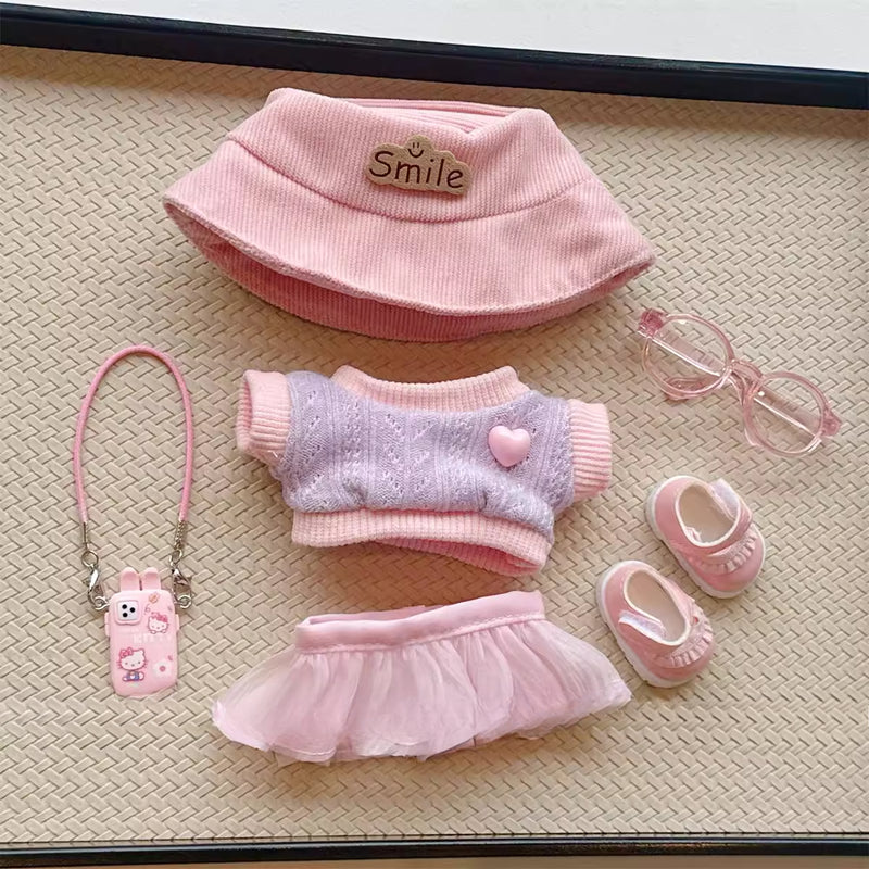 Pink Smile Outfit Set for Dolls (No Doll)
