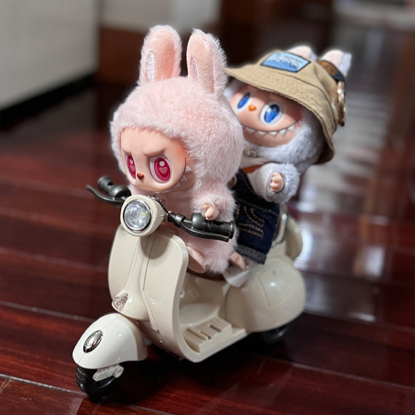 Mini Electric Motorcycle Fun Cute Doll Toys With Lights and Music