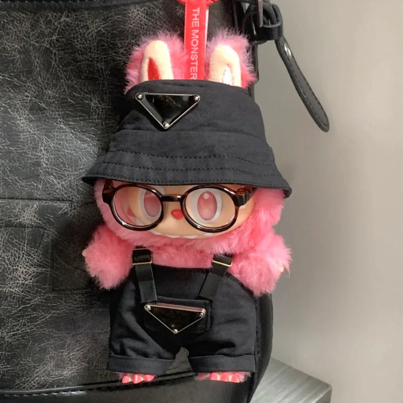 Black Hat Overalls Set (No Doll)