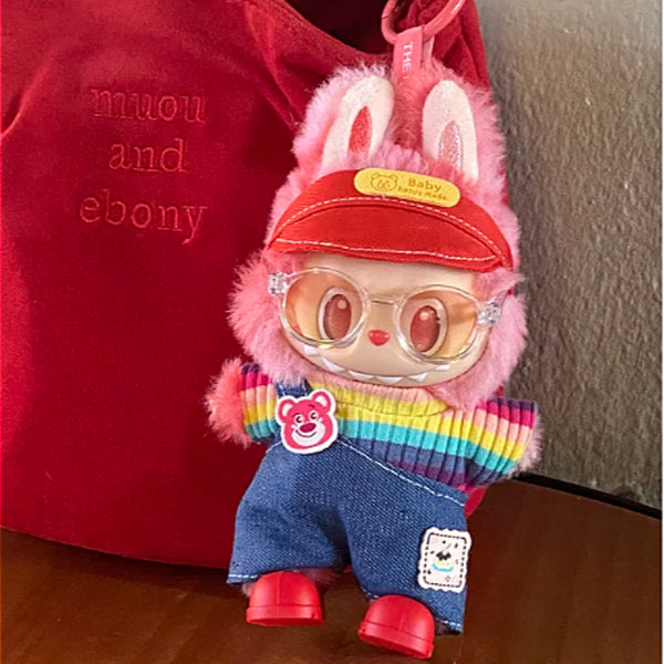 Rainbow Overalls Set (No Doll)