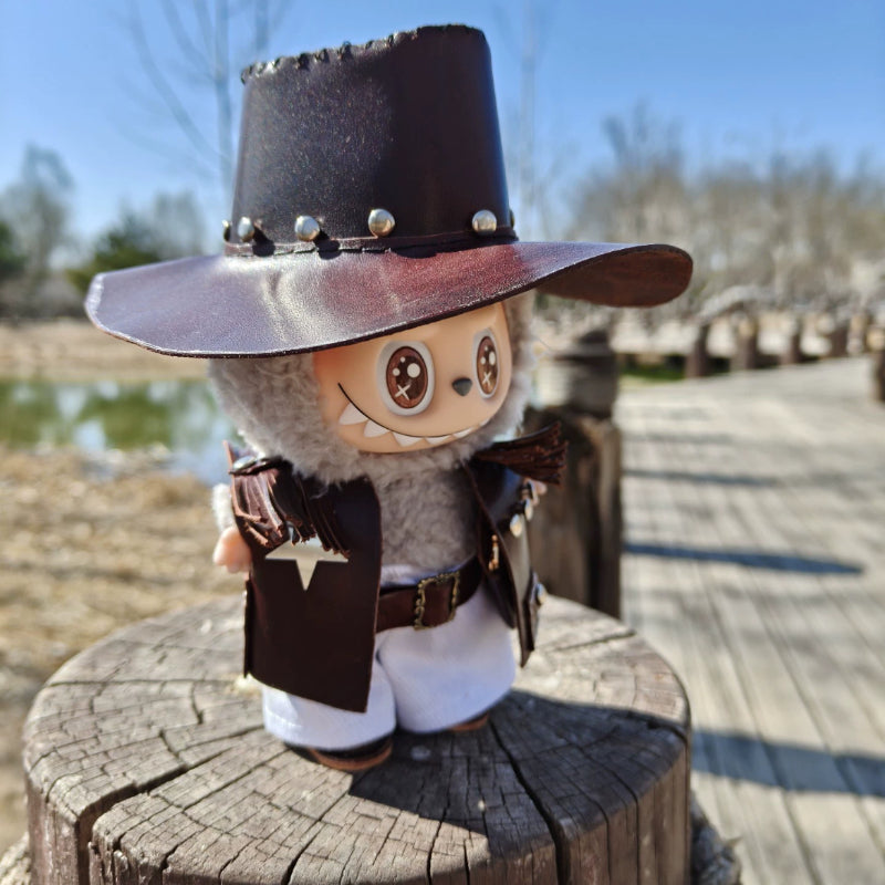 Real Leather Cowboy Outfit (No Doll)