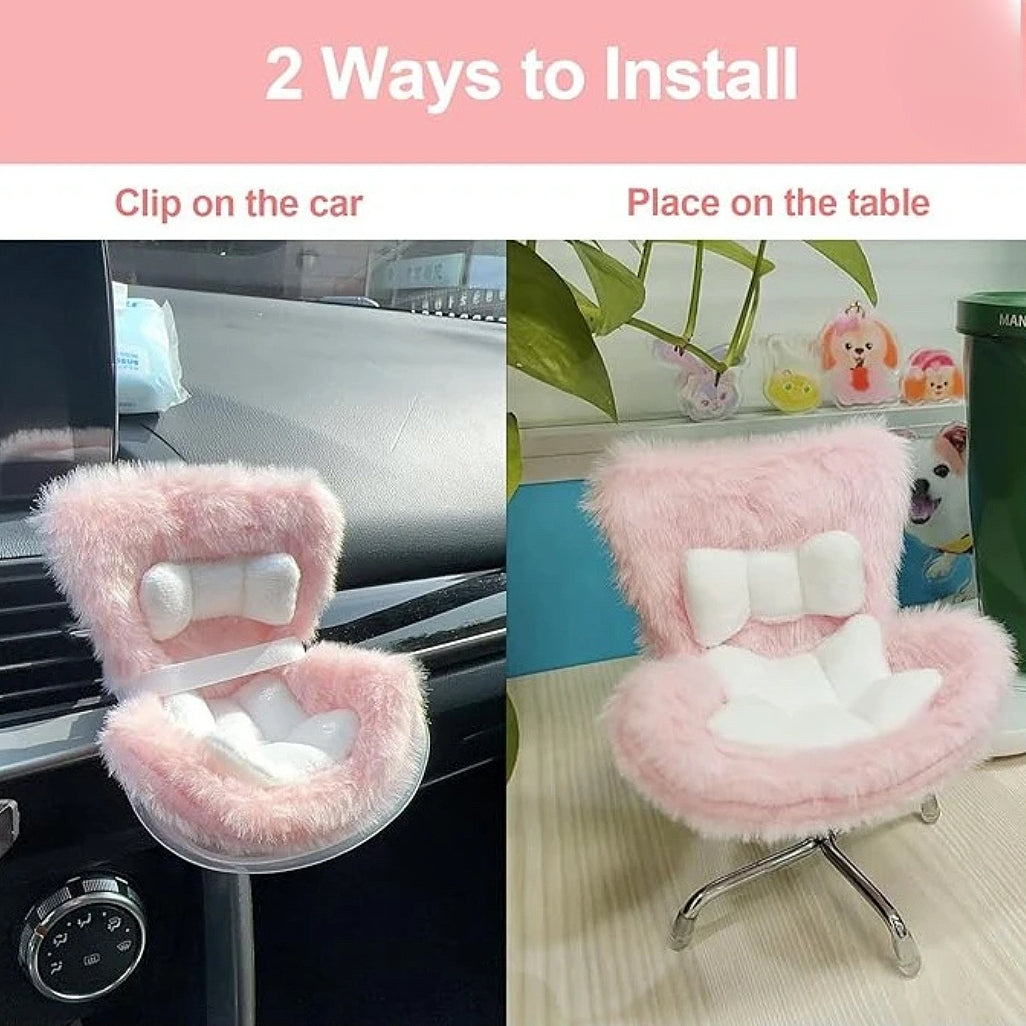 Car Seat for Dolls with Soft Furry Cushion