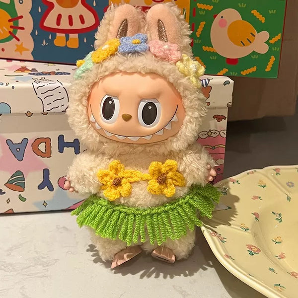 Handmade Hula Skirt Bikini Set (No Doll)