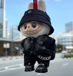 Trendy Leather Jacket Set (No Doll)