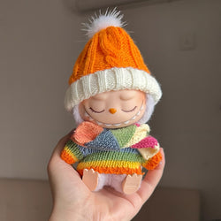 Hand-Knitted Sweater Outfit Set (No Doll)