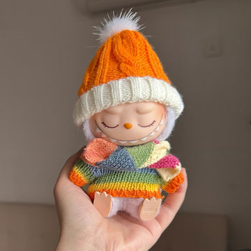 Hand-Knitted Sweater Outfit Set (No Doll)