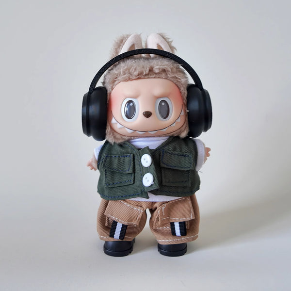 Trendy Streetwear Utility Outfit for Dolls  (No Doll)
