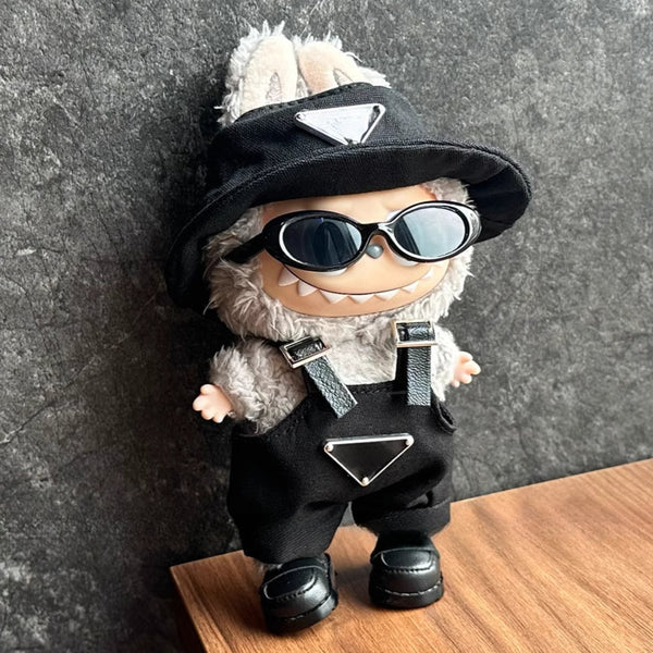Black Hat Overalls Set (No Doll)