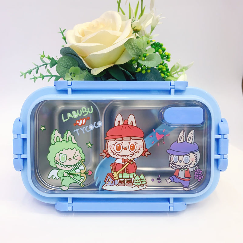 Labubu Stainless Steel Insulated Lunch Box with Dividers