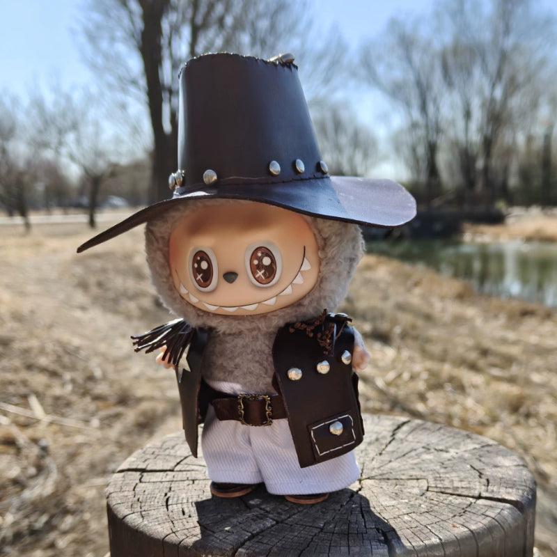 Real Leather Cowboy Outfit (No Doll)