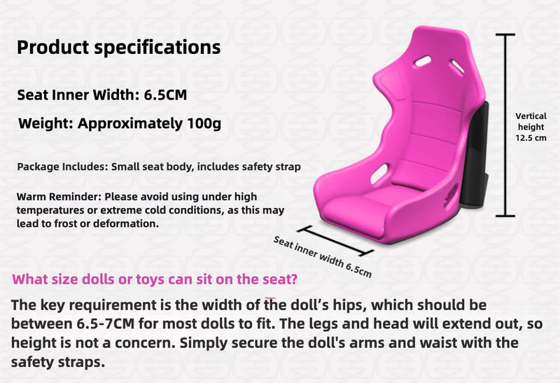 Mini Doll Seat for Brompton Folding Bike (No Doll)