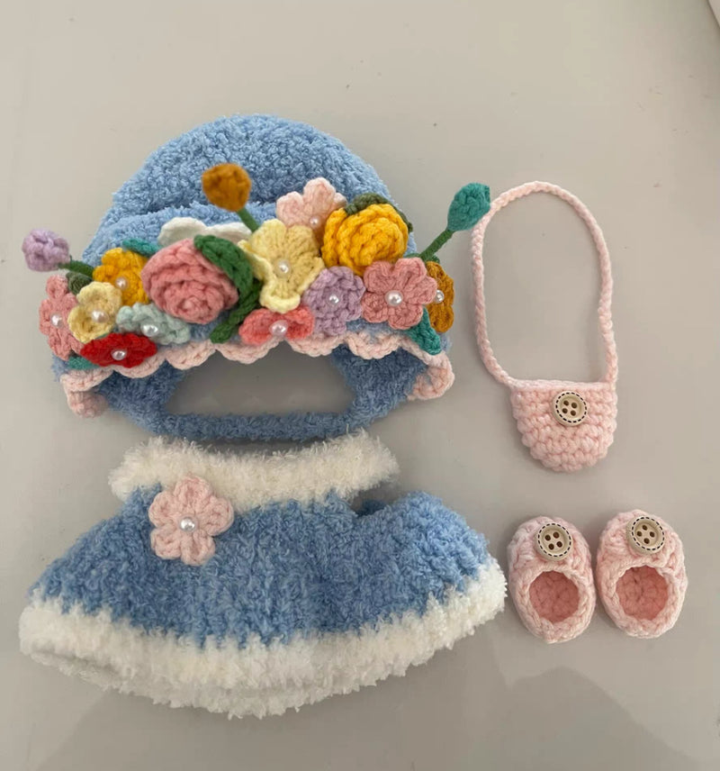 Floral Daydream Handmade Crochet Doll Outfit (No Doll)