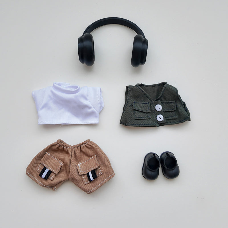 Trendy Streetwear Utility Outfit for Dolls  (No Doll)