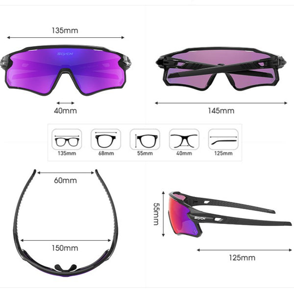 Colorful Polarized Outdoor Sports Sunglasses