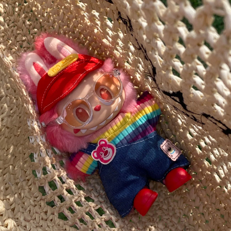 Rainbow Overalls Set (No Doll)