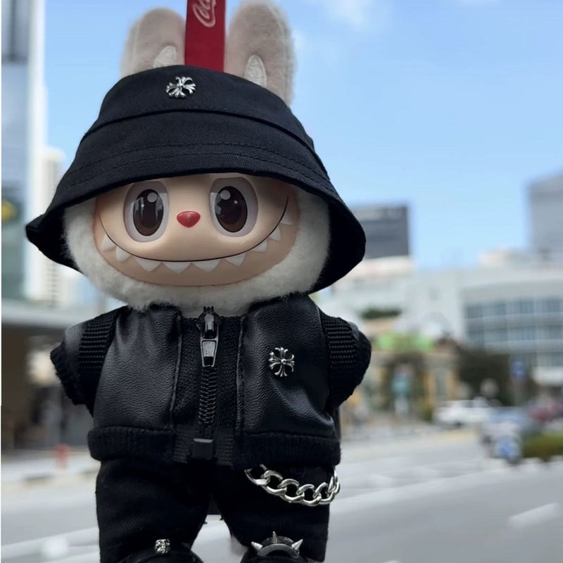 Trendy Leather Jacket Set (No Doll)