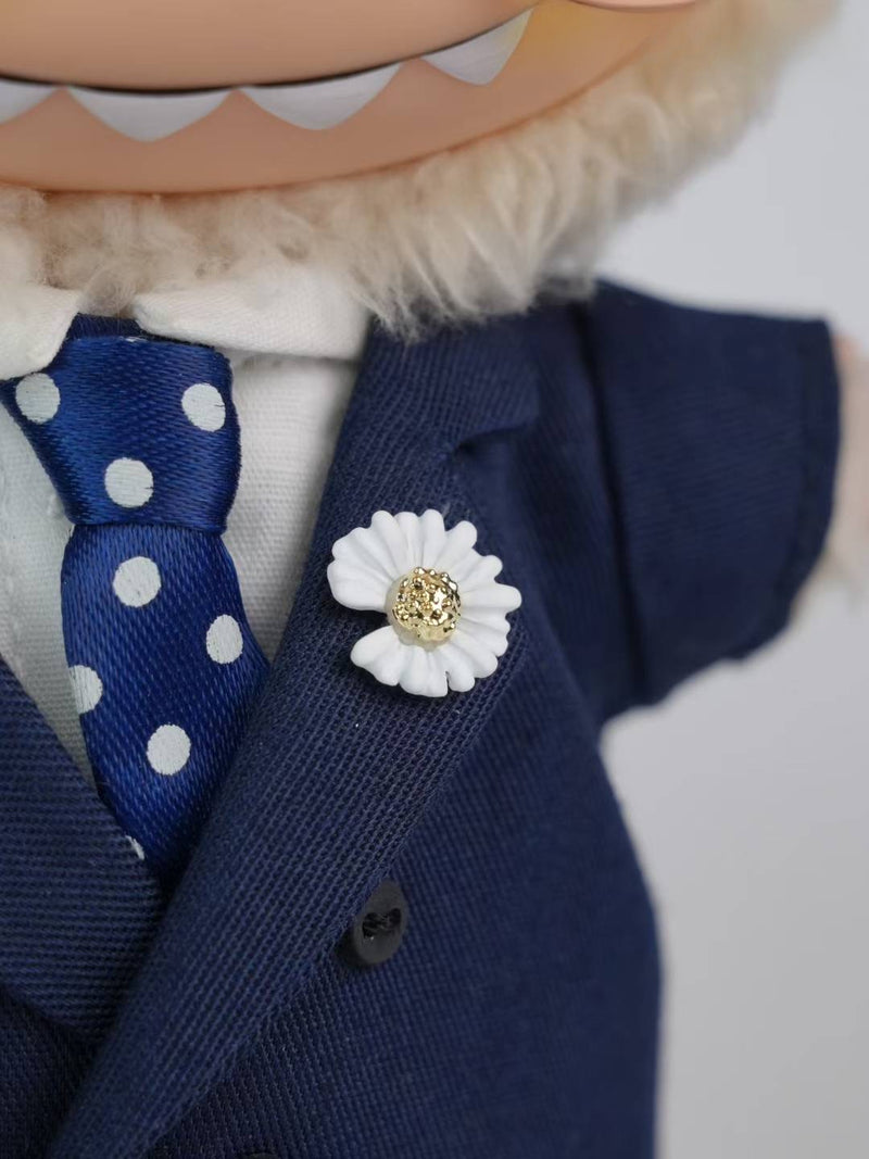 GD Inspired Deep Blue Daisy Suit Outfit (No Doll)