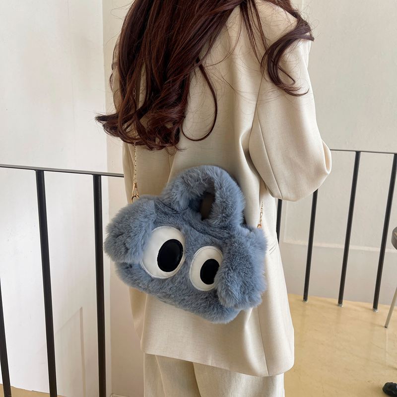 Plush Dog-Eye Tote Bag