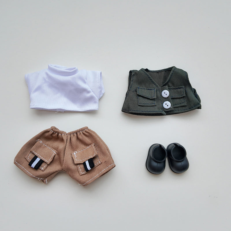 Trendy Streetwear Utility Outfit for Dolls  (No Doll)