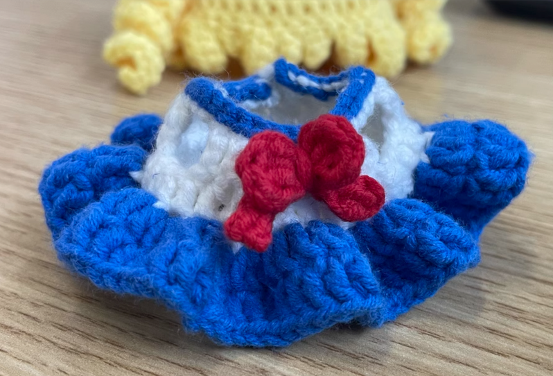 Handmade Crochet Sailor Moon-Inspired Doll Outfit (No Doll)