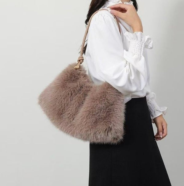 Cozy Plush Shoulder Bag